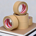Self Adhesive Kraft Paper Tapes Waterproof Tearable Shipping Packaging Tape Home Office Industrial Painting Framing Fixed Tape