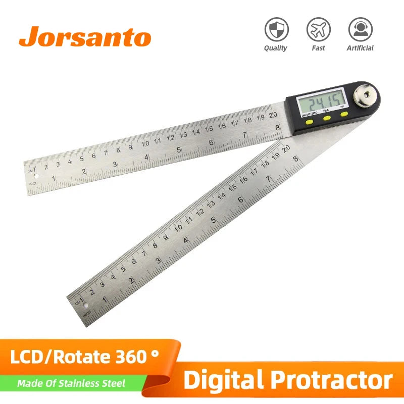 Goniometer Electronic Protractor Digital Gauge Angle Measurement Tool Multi Angle Ruler Woodworking Tools Meter Angle Finder 360