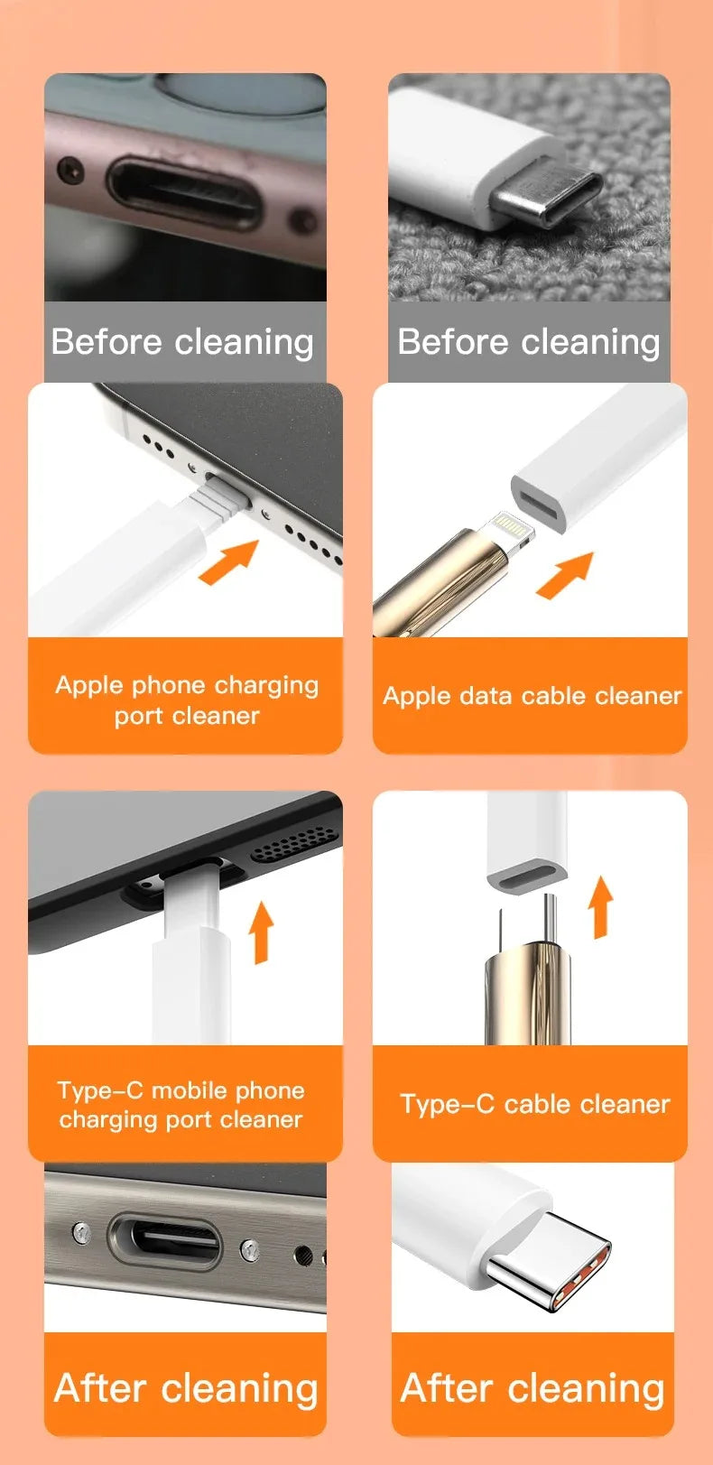 32 in 1 Mobile Phones Cleaning Kit Multifunctional Cleaner Set For Keyboard Camera Laptop Earphone Clean Pen Brush Cleaning Tool