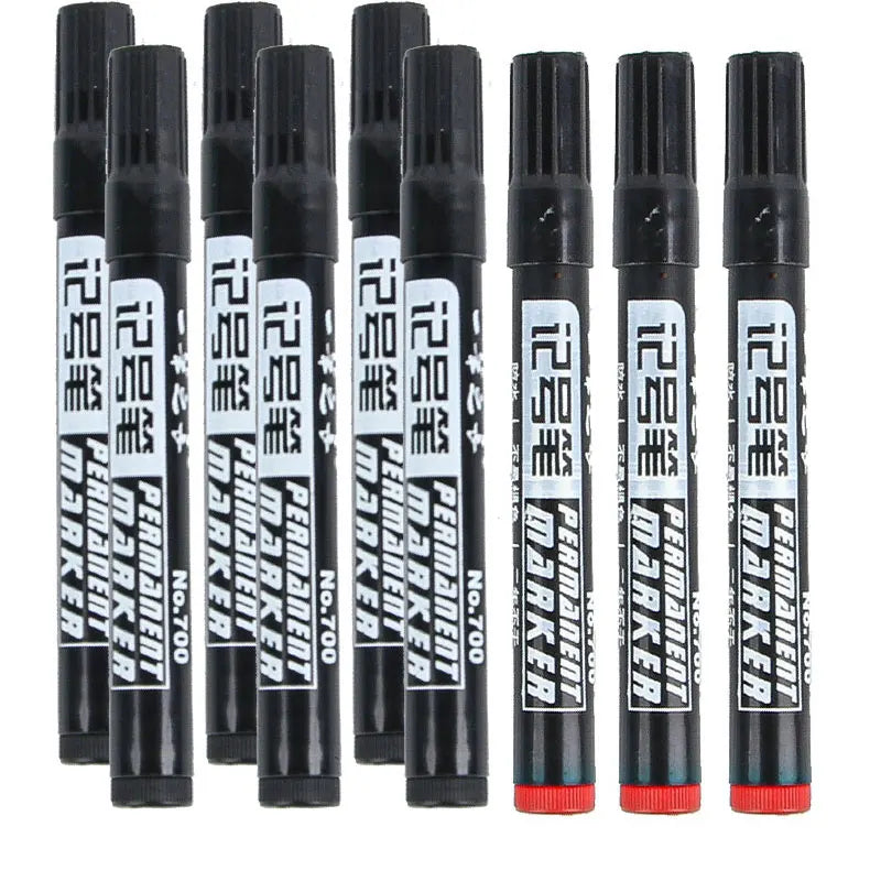 3/9pcs Permanent  Paint Marker Pen Waterproof Black Pen for Tyre Oily Markers Quick Drying Signature Pen Stationery Supplies