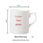 Personalized Your Photo Mug, Custom NAME Logo TEXT Cup, Customize Coffee Mugs, Tea Cups, Mothers Day, Wedding Surprised Gift