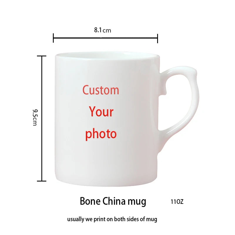Personalized Your Photo Mug, Custom NAME Logo TEXT Cup, Customize Coffee Mugs, Tea Cups, Mothers Day, Wedding Surprised Gift
