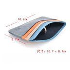 New Thin Genuine Leather Mini Wallet Slim Bank Credit Card Holder Men's Business Small ID Case for Man Purse 6 Slots Cardholder