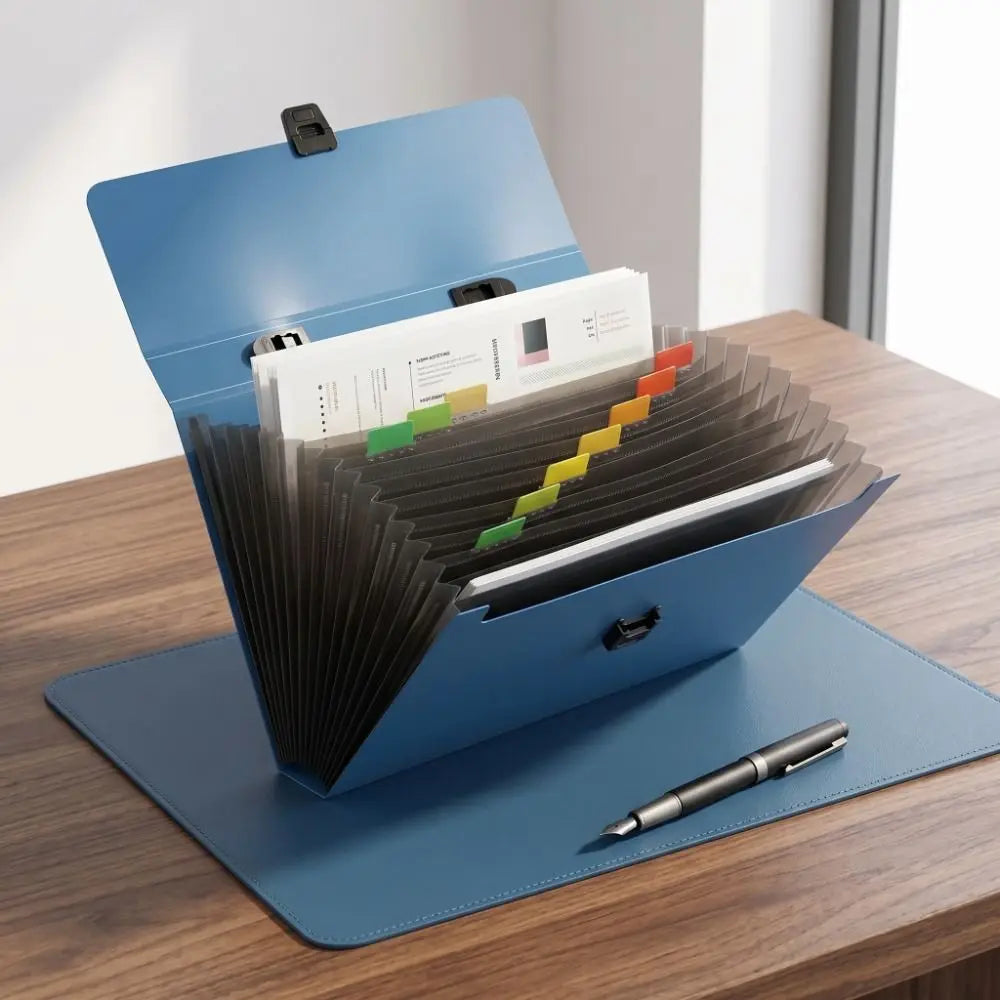 13 Layers Accordion File Folder Portable Large Capacity Document Storage Bag with Handle Waterproof a4 Document Holder School