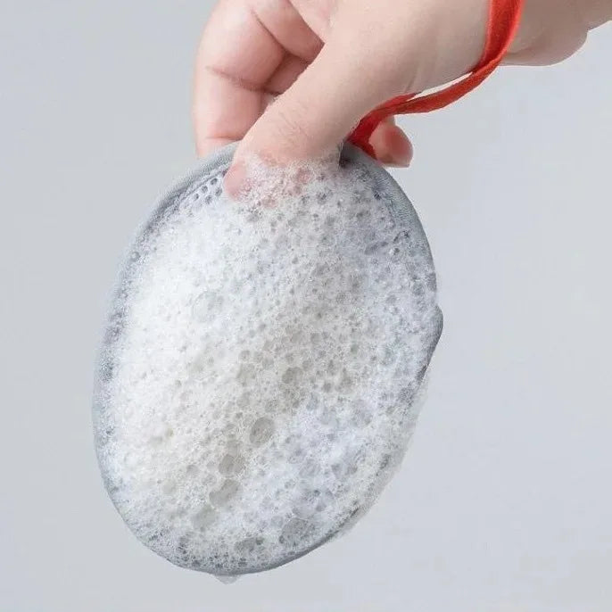 1~8PCs New Foaming Soap Bag Net Mesh Massage Exfoliator Pouch Bathing Bubble Maker Cleaning Tool