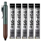 Retro Metal Mini Pocket Gel Pen Wood Grip Small Signing Pens 0.5mm Black Ink Smooth Writing Mignight Retractable Daily Write Pen