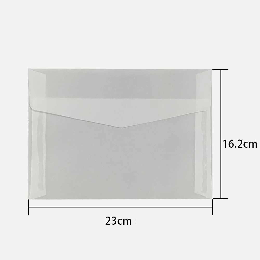 50pcs/lot Translucent Envelopes for Wedding Invitation European Style Sulfuric Acid Paper Envelope Business Storage Bag Envelope