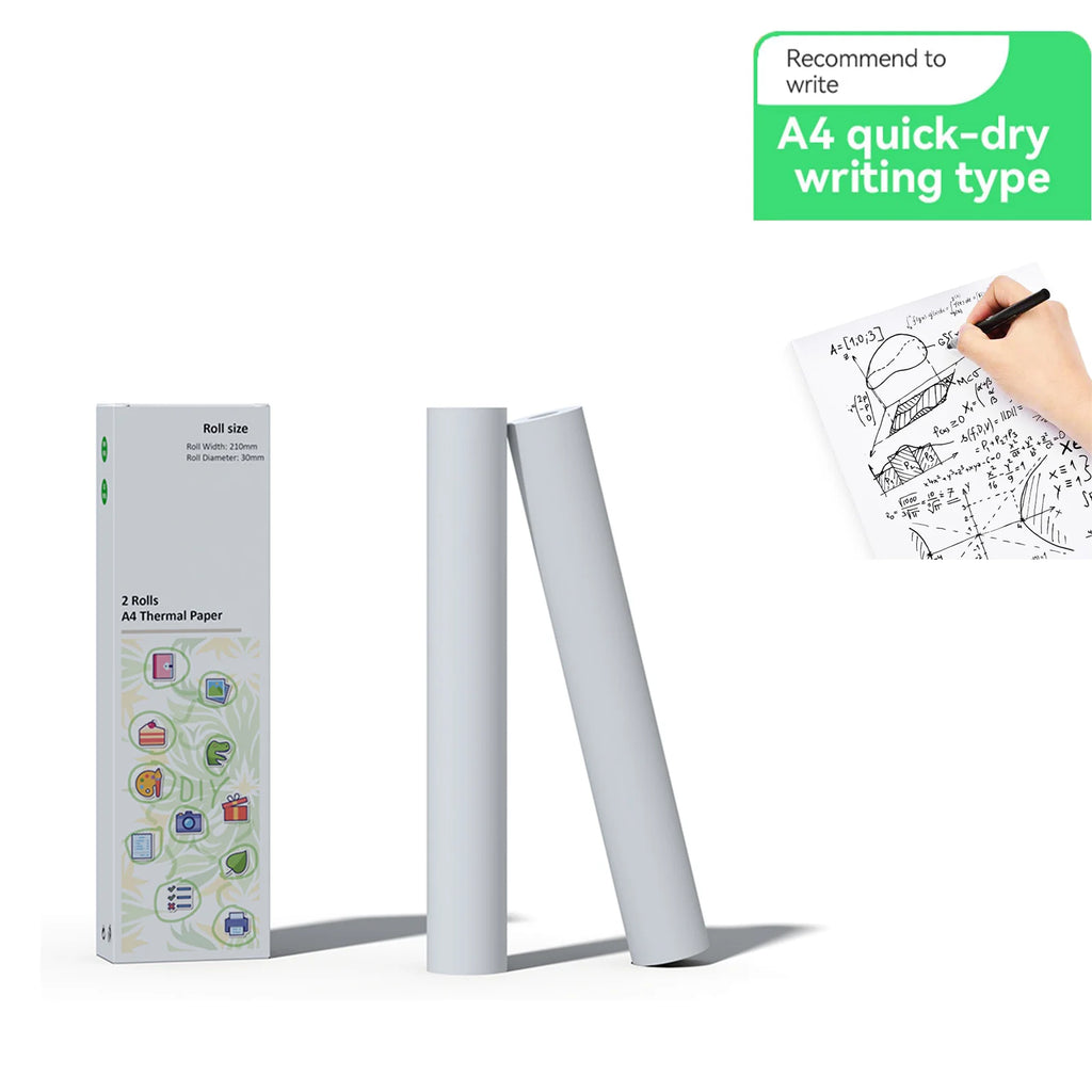 A4 Thermal Paper Printer Paper for A4 Portable Printer,For M08F-Letter, M08F M832,M833, M834,M835, 8.27"×11.69” Size, 100 sheets