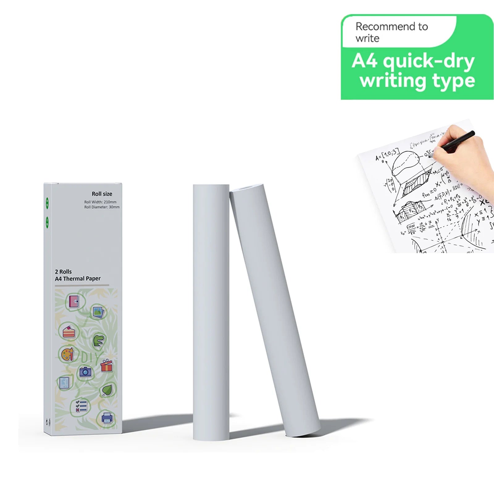 A4 Thermal Paper Printer Paper for A4 Portable Printer,For M08F-Letter, M08F M832,M833, M834,M835, 8.27"×11.69” Size, 100 sheets
