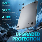 Transparent Laptop Case For Macbook Air 13.6 M5 Chip A3449 Case Macbook Air 13.6 A3240 M4 M3 A3113 A2681 Hard Clear Cases Cover