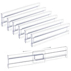 4Pcs Transparent Drawer Dividers Adjustable Expandable Drawer Dividers for Clothes Utensils Cosmetics Office Storage