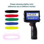 For Hp Phezer 12.7mm Label Printer Batch Code Date Number QR Bar Logo Expiry P15  Handheld Inkjet Printer 28 Languages Portable