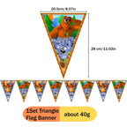 Grizzly and The Lemmings Cartoon Party Supplies Disposable Tableware Paper Plates for Birthday Shower Party Decoration Gifts