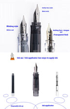PILOT kakuno Fountain Pen,Multi-Colors Dreamy/Smile Family Series 0.4~0.7mm Nib Writing Calligraphy Pen Perfect Gift For Student