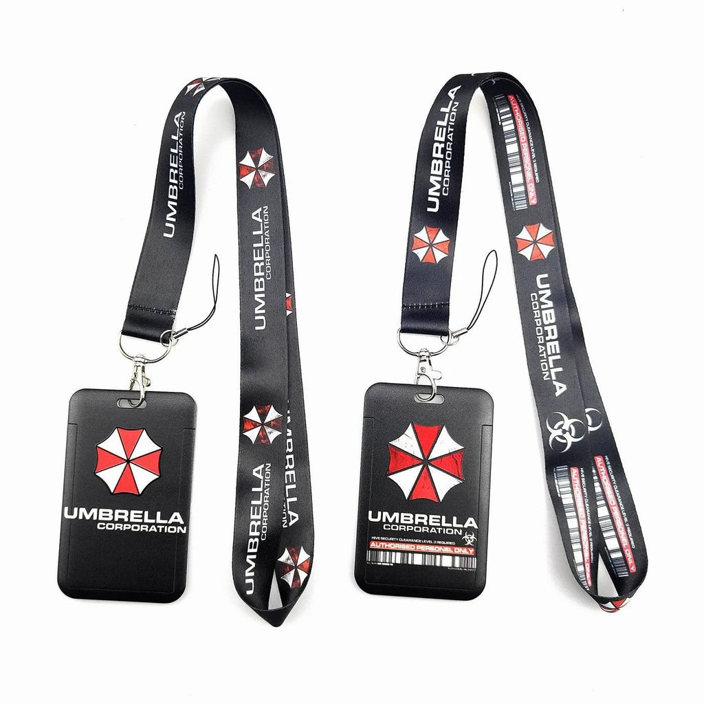 Game logo PVC Card Cover Student Campus Hanging Neck Bag Card Holder Lanyard ID Card Holders key chain