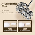 OANKR Rechargeable Milk Frother Handheld Coffee Electric Whisk Drink Foam Mixer Mini Hand Stirrer with 3 Speeds Adjustable Tool