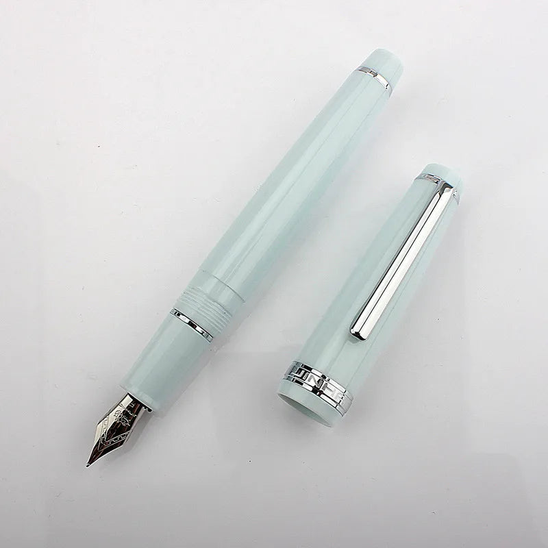 Jinhao 82 Fountain Pen Acrylic EF/F/M/Bent Nib Golden Trim with Converter Writing Pen