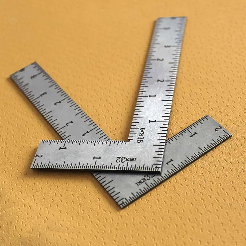 T Tulead Mini L Shaped Ruler Measuring Tool Carpenter Square Stainless Steel Woodworking Square Ruler
