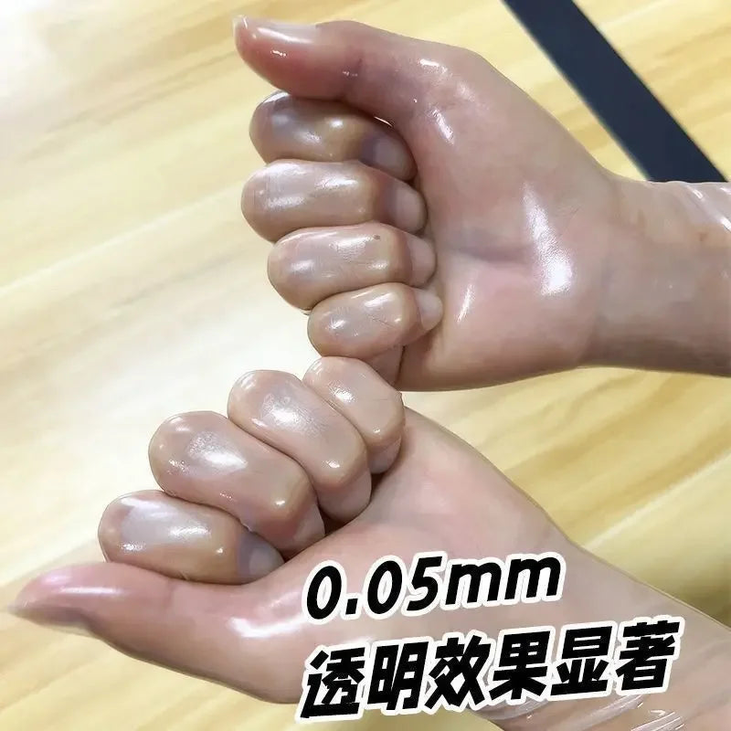 Transparent Latex Gloves Ultra-Thin High Elastic Tight Latex Clothing Accessories
