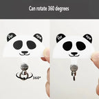 Cartoon Panda Cat Dog 360 Rotatable Metal Phone Tether Tab Patch Gasket Cellphone Lanyard Hanging Rope Safety Connecter Piece