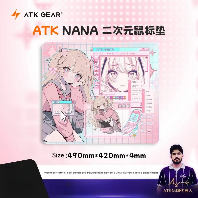 ATK X83 Mouse Pad Smooth Customization Anti Slip PORON Thickening Esports Gamer Mousepad Equilibrium Desk Mat Gaming Accessories