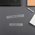 10Pcs Anti-Myopia Flexible Plastic Ruler 15Cm 20Cm Transparent Clear Metric Straight Ruler with Wavy Edge for School Classroom