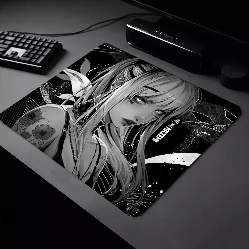 Anime Girls Mouse Pad 40X45 Large Square Computer Office Game Table Mats Rubber Anti-slip Mousepads 22x18 Small Decor Desk Pads