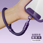 1pc Universal Adjustable Mobile Phone Lanyard Short Wrist Strap with Self-locking Anti-drop Design Durable Polyester Phone Strap