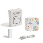 DOLEWA D2 Doodle Portable Printer Thermal Paper Printer Label Sticker Paper Print Wireless Label Maker Printer for DIY Photo Pri