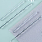 Creative 15/20/30CM Straight Ruler Transparent Acrylic Scale Ruler Cube Ruler Students Gift