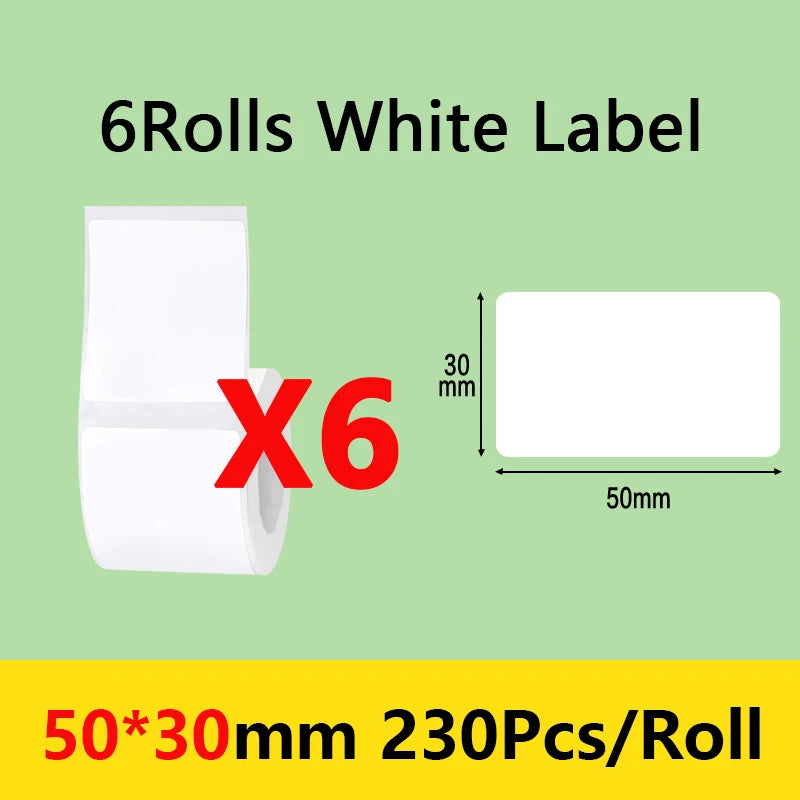 Niimbot B21/B1/B203 Mini Bluetooth Thermal Printer Anti-Oil Sticker Waterproof Adhesive Label Paper For Office Tag Labels Maker