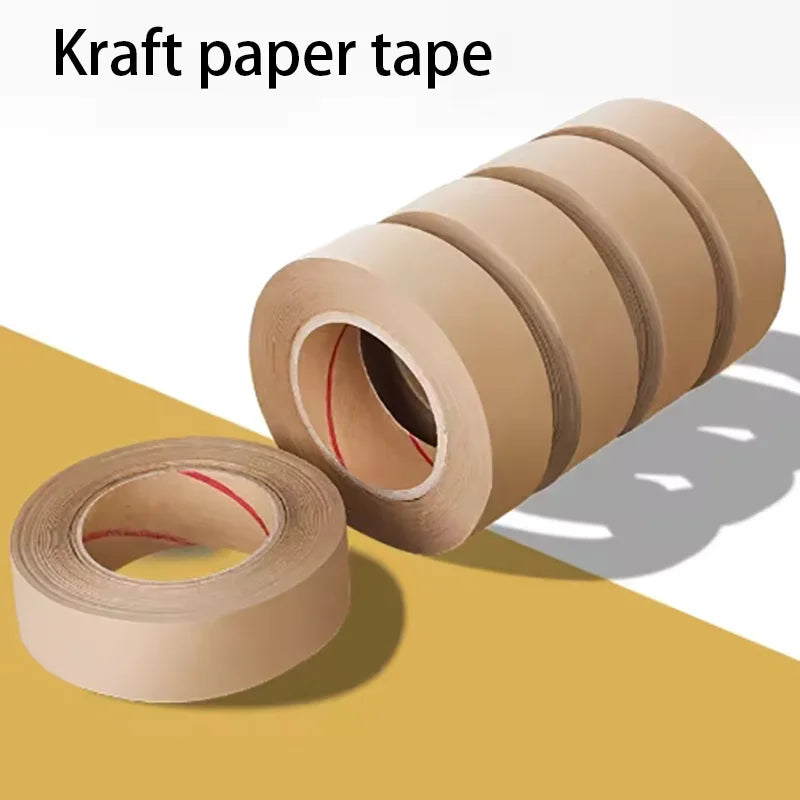 Packaging Tape, Kraft Paper Tape, Masking Tape, Shipping Carton Sealing Tape, Photo Frame Backing Tape 1 Roll