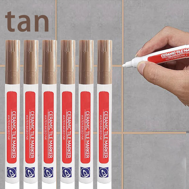 3PCS Tile Marker Tile Grout Repair Tile Grout RepairTiles Marker Joint Feeding Pen Tiles Paint Pen Erasable Whiteboard Marker