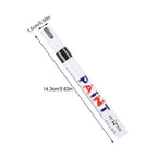 3pcs White Paint Pen Paint Markers Waterproof Car Tyre Oil-Based Paint Pen Set Quick Dry And Permanent