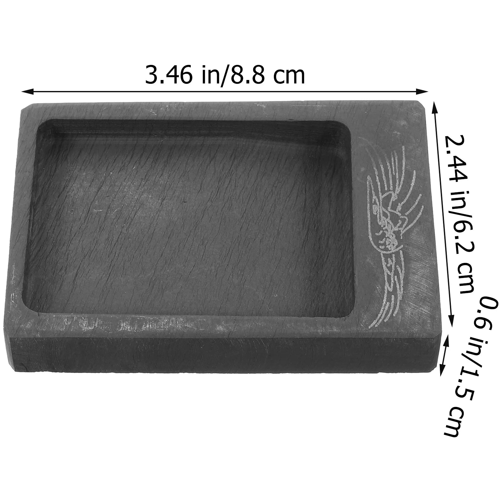 Ink Slab for Writing and Drawing Handmade Stone Material Inkslab Smooth for Beginners Collectors Decorative
