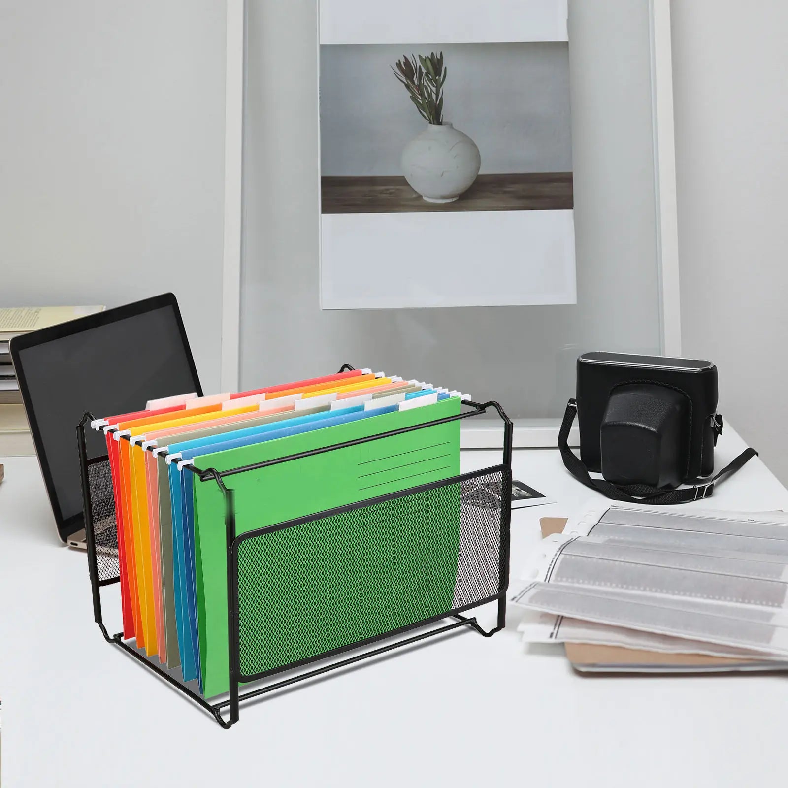 8Pcs Hanging File Folder Frame Strong Anti-Fracture File Organizer for Filing Cabinet Desktop Tidy Space Document Storage Bills