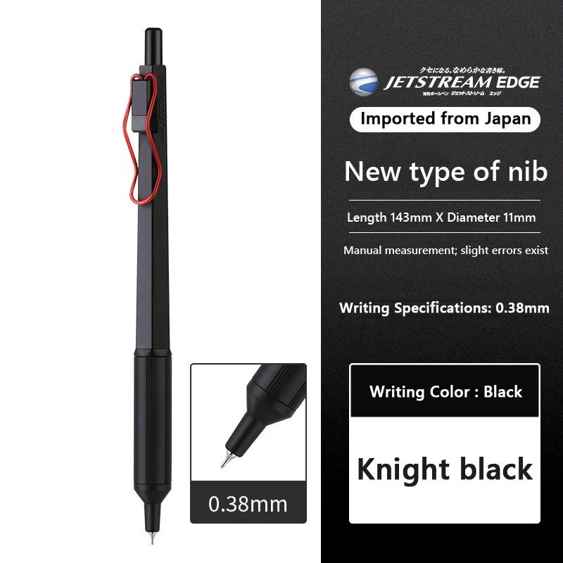 Japan UNI JETSTREAM EDGE Ultra Fine Ballpoint Pen,SXN-1003 Metal 0.28/0.38mm Fast-Drying for business,signing,Japanese Stationer