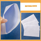 100Pcs White Business Envelopes Security Pattern Self-Adhesive Closure for Office Confidential Document Mailing Letter Size