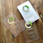 Custom PVC Business Cards Personalized Matte Plastic Cards Double-Sided Printing Durable & Waterproof Professional Branding