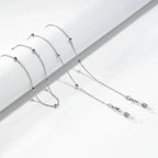 Metal Gold Round Beads Glasses Chain; Multi-Functional Fashionable Multi-Functional Collar Chain; Belt Accessory