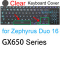 Keyboard Cover for ROG Zephyrus G14 G15 G16 M15 M16 S15 S17 G M S Duo GU605 GA605 GA503 GA403 Silicone Protector Skin Case