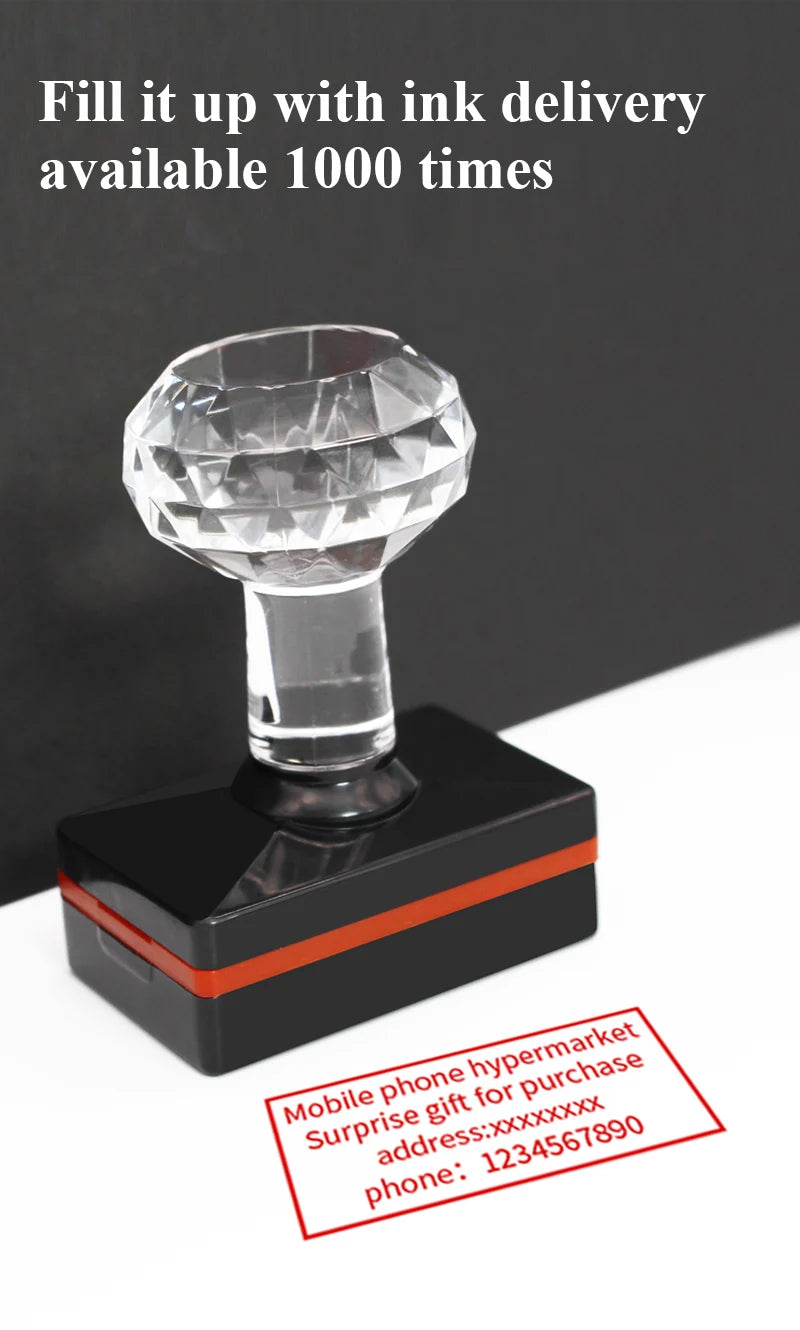 Personalized Logo Self inking Stamp Customized Photosensitive ink Stamp Your design picture