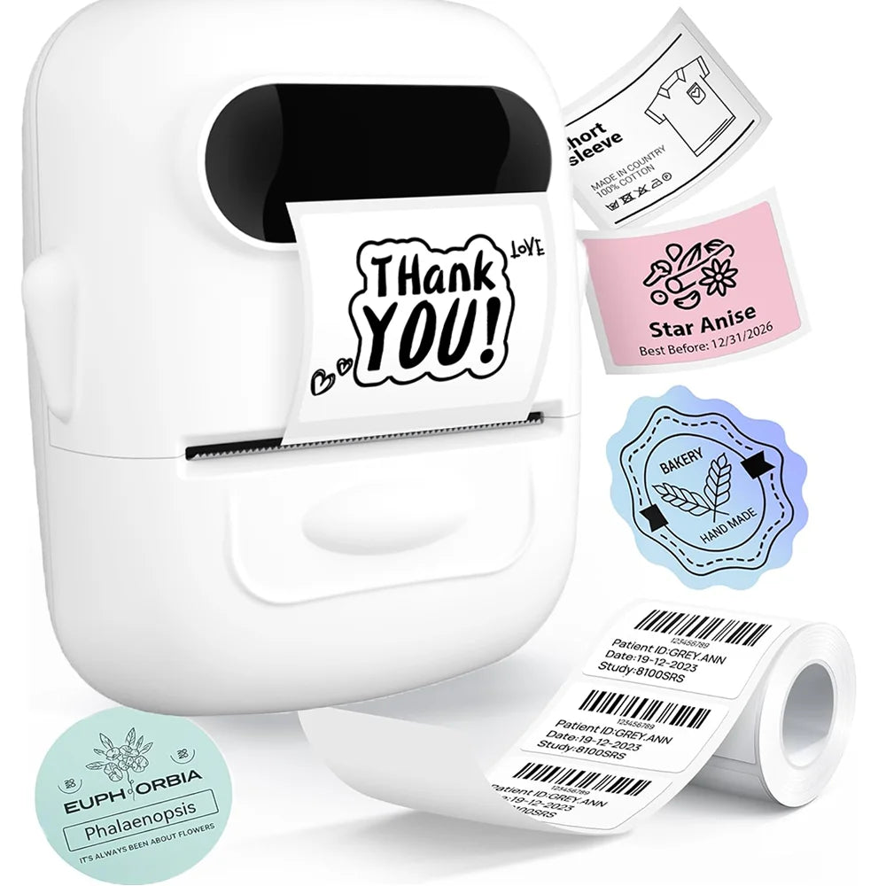 Marklife Thermal Label Printer P50 Mini Protable Bluetooth Stickers Self-adhesive Printer For Kitchen Office To Gift/Marking/Tag