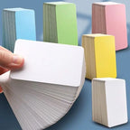 100/page Kraft Paper Cards Blank Business Card Message "Thank You" Cards Wedding Party Label Bookmark Learning Card &Invitations