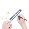 1pc Two-in-one Compasses Color Multifunctional Drawing Circle Tool DIY Geometric Compass Ruler For Office School Home