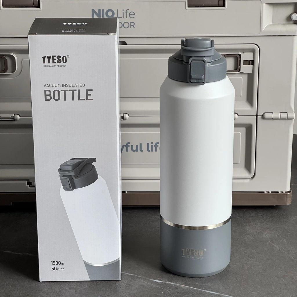 TYESO stainless steel portable sports kettle 2000ml large capacity insulated cup Outdoor portable direct drinking cup
