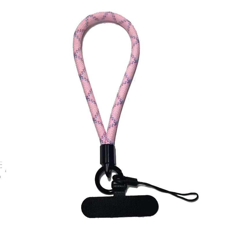 Phone Lanyard Wrist Strap Woven Phone Lanyard Creative Keychain Hanging Rope Anti-lost Security Wristband Universal Short Rope