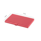 2022 New Waterproof Stainless Steel Business ID Credit Card Holder Luxury Silver Aluminium Case Cover Unisex Card Wallet