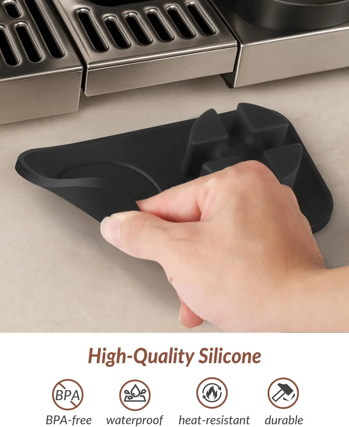Tamping Mat for Ninja Luxe Cafe Espresso Machine ES601 Food-Grade Silicone  Tamper Holder Non-Slip Accessories