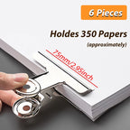 Stainless Steel Multi-functional Metal Clamp Paper Clips Strong Binder School Office Household Stationery Supplies